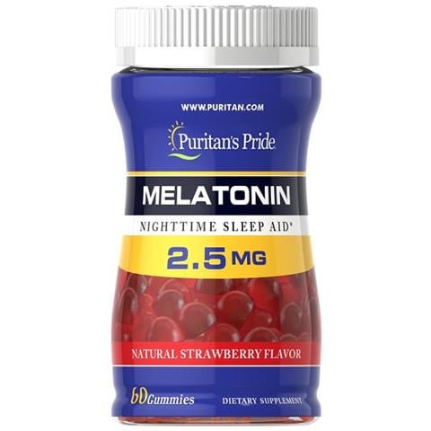 Melatonina 2,5 Mg 60 Gomme Al Gusto Di Fragola Puritans Pride - Foto 1