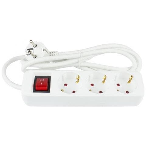 Alcasa Ps013-w015 Prolunghe E Multiple 1,5 M 3 Presa (e) Ac Interno Bianco - Foto 1
