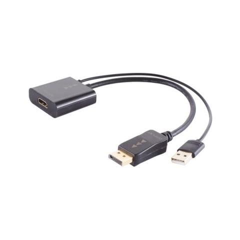 Bs10-01011 Cavo E Adattatore Video 0,3 M Hdmi Tipo A (standard) Displayport Nero - Foto 1