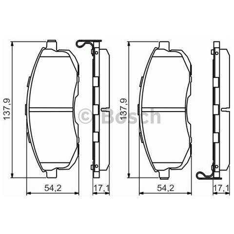 Kit Pastiglie Freno 986494572 - Foto 1
