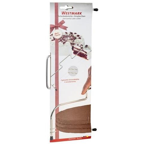 Simplex-duo - Affettatrice Per Torte A Filo - Nero - Acciaio Inossidabile - Acciaio Inossidabile - Acciaio Inos - Foto 2