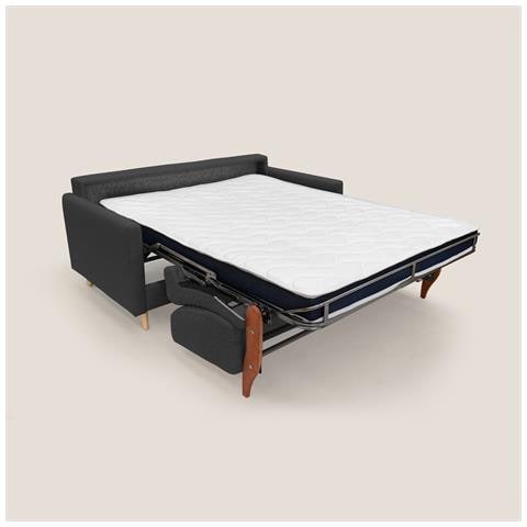 Edgar Divano letto matrimoniale in tessuto felis impermeabile T03 180 cm (mat. 140x197) antracite - Foto 2