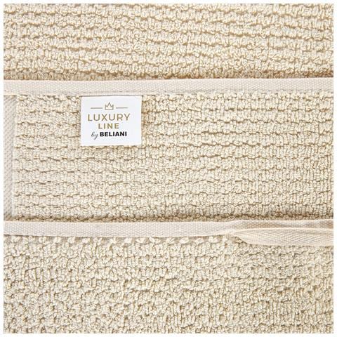 Set Di 2 Asciugamani Atiu Tessuto A Spugna Beige - Foto 2