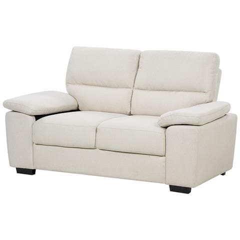 Divano 2 Posti Vogar Tessuto Beige Chiaro - Foto 2