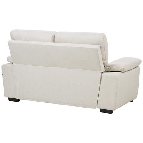 Divano 2 Posti Vogar Tessuto Beige Chiaro - Foto 8