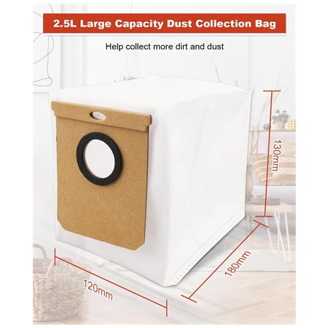 Sacchetto Per La Polvere Di Ricambio Per Conga Home 10000, 8090 Ultra, 9090 Ai, Confezione Da 10 - Foto 6