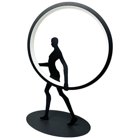 Lampada Led Luce Naturale Lume Da Tavolo Scrivania 9 Watt Scultura Corpo Umano - Foto 2