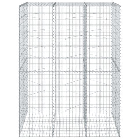 Cesto Gabbione Con Copertura 150x100x200 Cm In Ferro Zincato - Foto 3
