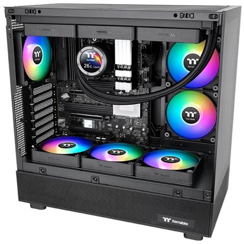 Thermaltake CT140 Reverse ARGB Case per computer Ventilatore 14 cm Nero 2 pz - Foto 2