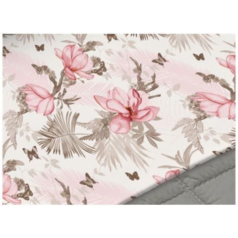 Completo Lenzuola Matrimoniale 100% Cotone Made Italy Disegno Leaves Cn Matrimoniale Rosa - Foto 2