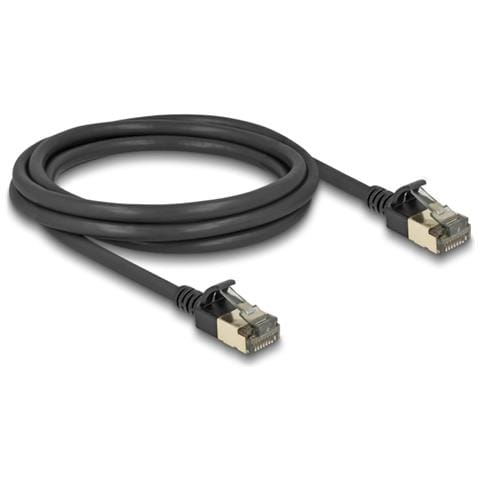 Cavo di rete RJ45 Cat. 8.1 F /FTP Slim Pro 2 m nero - Foto 1
