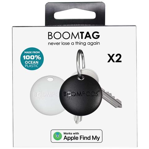 Confezione Da 2 Portachiavi Airtag Boomtag Compatibili Con Apple Find My Ipx5, Nero - Foto 10