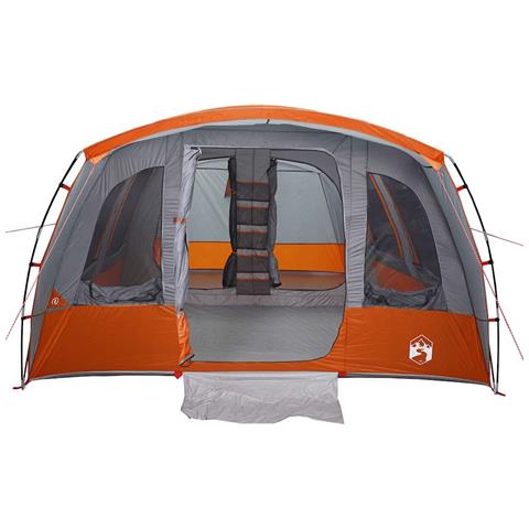 Tenda Familiare a Tunnel per 8 Persone Grigia Impermeabile - Foto 10