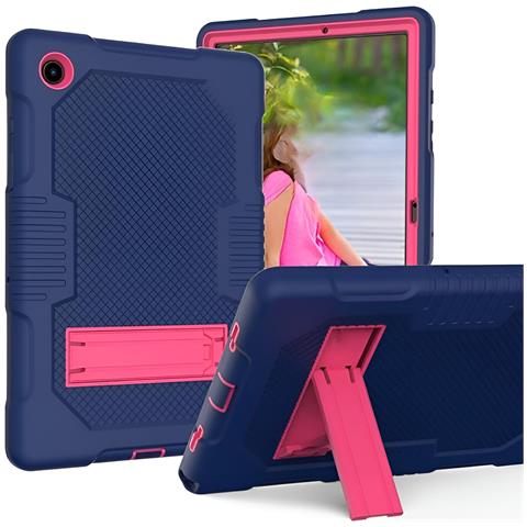 Custodia Elegante Con Supporto Per Samsung Galaxy Tab A8 10.5"" 2021 - Blu Notte - Foto 1