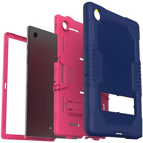 Custodia Elegante Con Supporto Per Samsung Galaxy Tab A8 10.5"" 2021 - Blu Notte - Foto 3