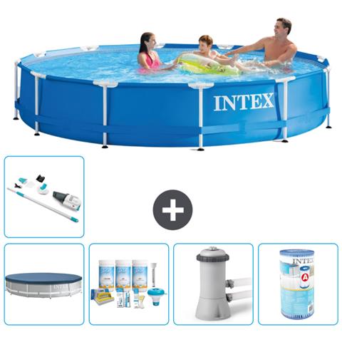 Piscina Fuori Terra - In Giro - 366x76 Cm - Blu - Include Accessori Coordinati A1555 - Foto 1