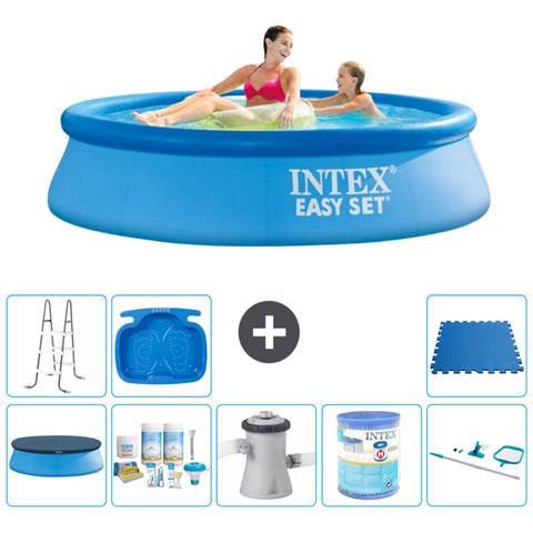 Piscina Fuori Terra - In Giro - 244x61 Cm - Blu - Include Accessori Coordinati A420 - Foto 1