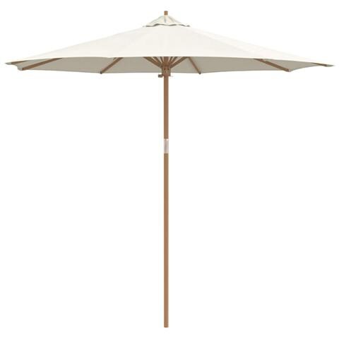 Ombrelloni e Ombre per Esterni Panna Legno Grande Pieghevole - Foto 1