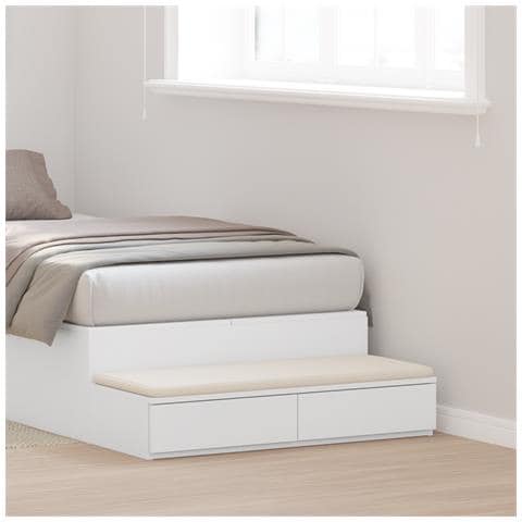 Cassetti per letto  bianchi 100x36,5x16,5 cm in legno ingegnerizzato - Foto 2