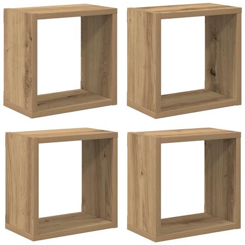 Mensole a parete Rovere artigianale MDF con impiallacciatura - Foto 1