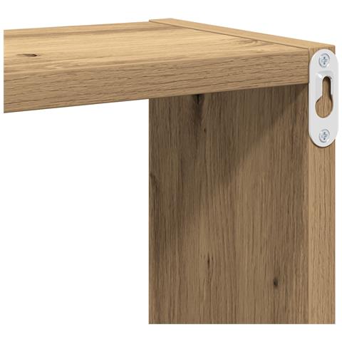 Mensole a parete Rovere artigianale MDF con impiallacciatura - Foto 9