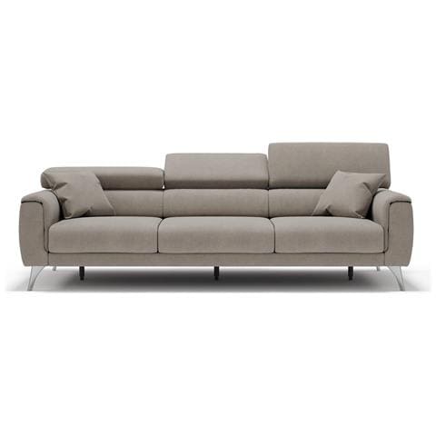 Caravaggio Divano 3 Sedute Allungabili In Tessuto Impermeabile T02 Beige - Foto 2