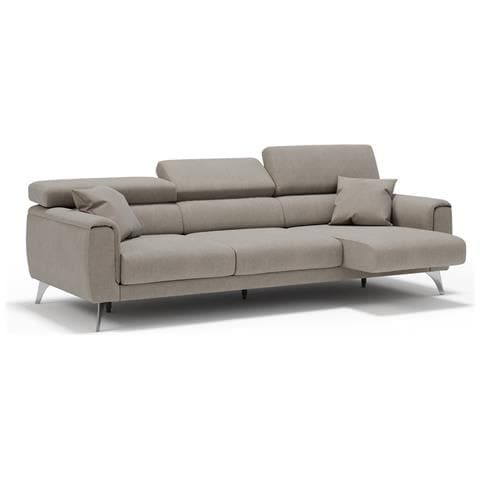 Caravaggio Divano 3 Sedute Allungabili In Tessuto Impermeabile T02 Beige - Foto 1