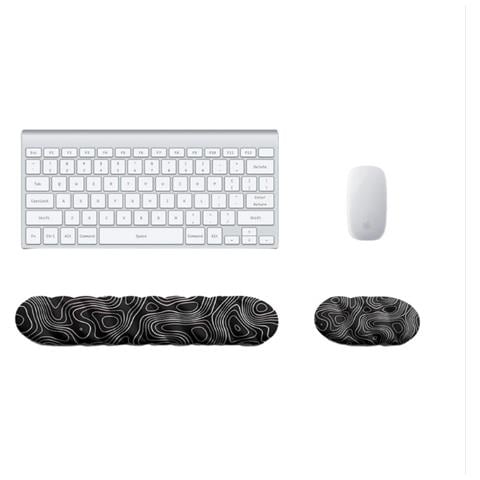 Combo Ergonomico Poggiapolsi Tastiera E Mouse Pad Per Sollievo Affaticamento Mani In Ufficio Multicolor3 - Foto 1
