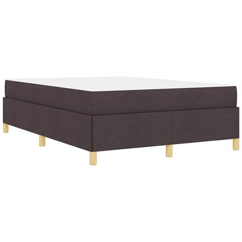 Letto a molle Marrone scuro e Bianco 140 x 200 cm Tessuto - Foto 9