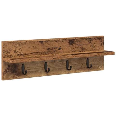 Appendiabiti a muro Legno vecchio 60 x 10.5 x 18 cm - Foto 1