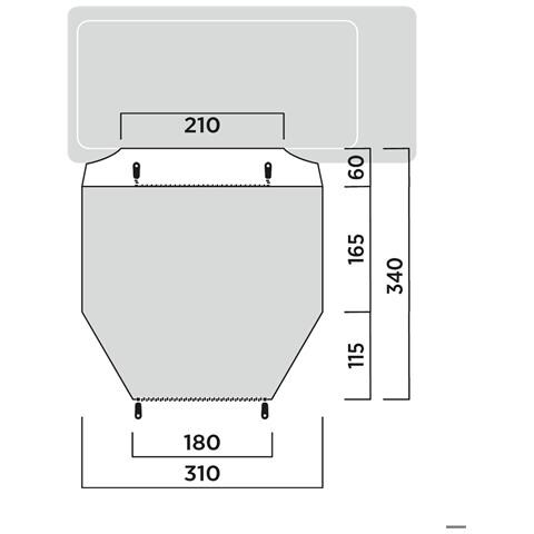 Eidfjord Grigio Tenda da sole a scomparsa - Foto 2