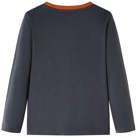 Maglietta per Bambini a Maniche Lunghe Antracite 128 - Foto 2