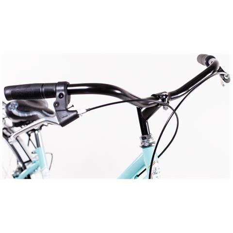 Mario Schiano City Bike 28'' - Bici Da Città, Donna, Ruote 28'', Cambio 1 Velocità, Telaio Acciaio, Con Accessori - Colore Tiffany - Foto 5