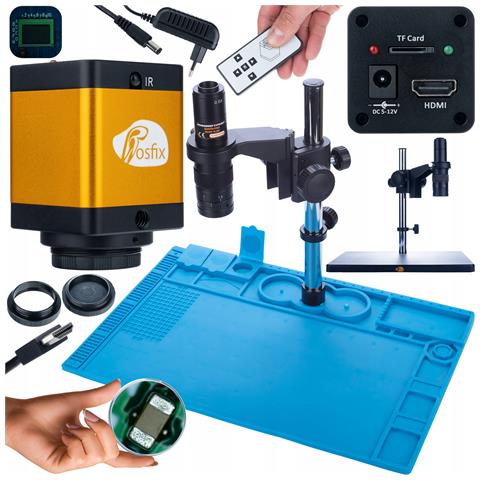 Mikroscopio Digitale Earth Pro Mcep-0.5x Con Camera Pegasus Pro Kmpp-hdmi-tf 12mp E Tappetino In Silicone 480x320mm - Alta Qualità Immagine, Resistenza Temperatura, Uso Professionale - Foto 1