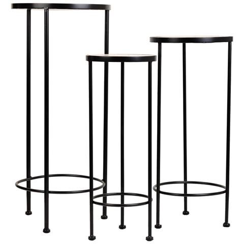 Set Di 3 Supporti In Mosaico Verde Scuro E Metallo - Foto 2