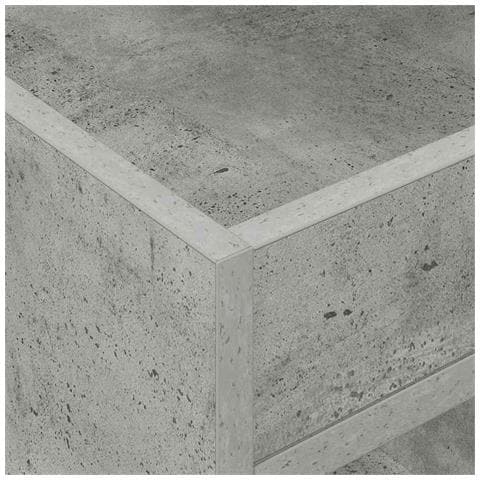 Tavolino 2 pcs Grigio cemento 40 x 40 x 56 cm Legno multistrato - Foto 9