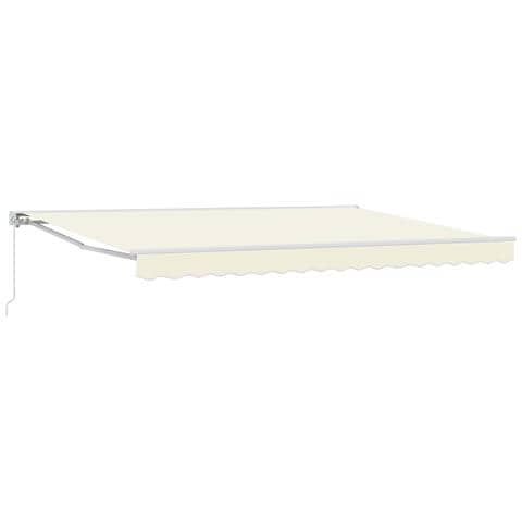 Tenda retrattile manuale Crema 4,5 × 3 m - Foto 1