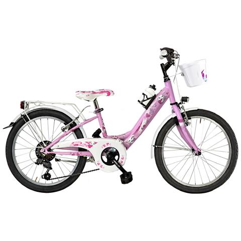 Bici Bimba Da Passeggio Misura 20 Telaio Venere Bambina Modello Baby Bunny Bb20cc 6v Con Cambio Con Luci - 28 Rosa - Foto 1