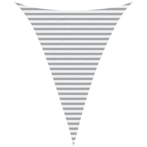 Vela da ombra solare Grigio chiaro e bianco 3 x 4 x 4 m - Foto 1