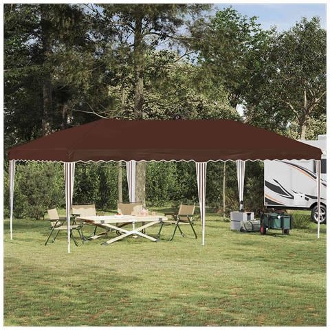 Tenda per feste a pop-up 575 x 290 x 245 cm Marrone - Foto 2