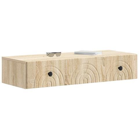 Tavolino da Parete Laterale Rovere Sonoma 87,5 x 34,5 x 17 cm - Foto 2