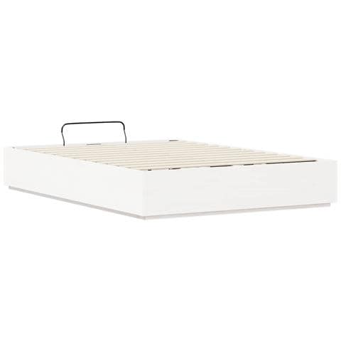 Letto ottomano Bianco 120 x 200 cm Legno di pino massiccio - Foto 9