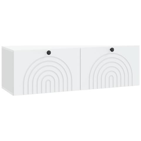 Mobile Porta TV da Muro Bianco 98 x 31 x 30 cm - Foto 1
