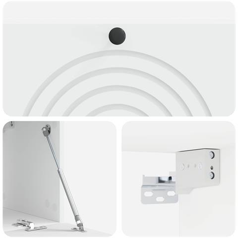Mobile Porta TV da Muro Bianco 98 x 31 x 30 cm - Foto 9