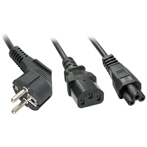 30047 Cavo Di Alimentazione Nero Accoppiatore C13 Accoppiatore C5 (power Cable Black C13 Coupler - C5 Coupler - Wa - Foto 4
