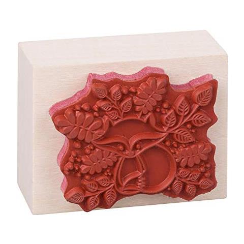 Volpe Foglio Timbro, Legno, Nero, 3,47 x 2,5 x 4,7 cm - Foto 2