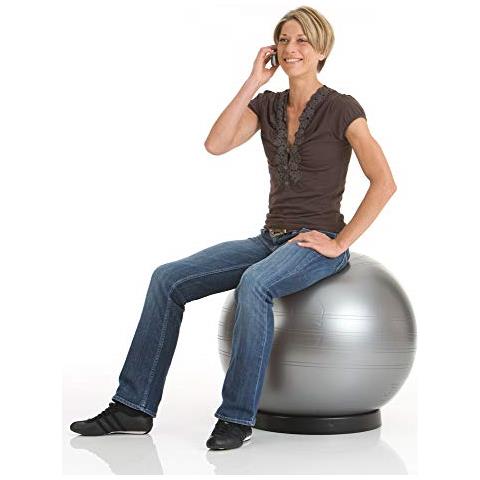Powerball Abs - Palla Per Esercizi 65 Cm, Colore: Argento - Foto 3