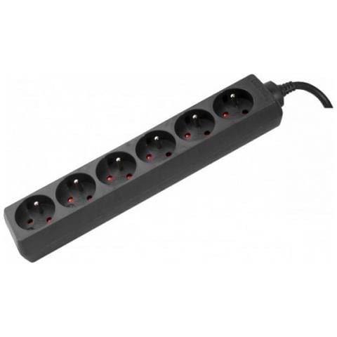 808548-hy Prolunghe E Multiple 1,5 M 6 Presa[ e] Ac Nero (a Proconnectlite Eu Schuko 6 Way Power Strip-black 1.5m [ lifetime Warranty])  - Foto 1