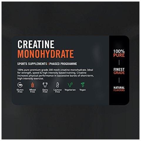 La Proteina Funziona Monoidrato Di Creatina In Polvere 100 Pure Fine Premium Grade Supplemento Per La Crescita Muscolare Magra Vegan Arancione Burst 250 G - Foto 2