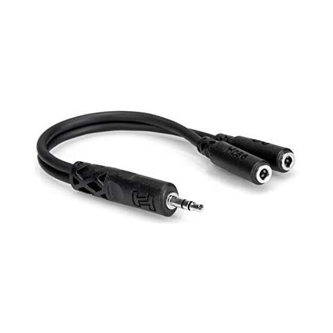 TRS / 2 x TRS TRS 3.5 mm 2 x TRS 3.5 mm Nero cavo di interfaccia e adattatore - Foto 1